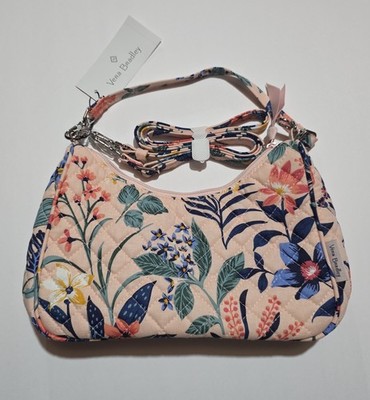 Vera Bradley Frannie Mini Crescent Crossbody - Paradise Coral - NWT