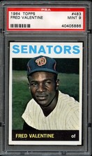 BB - 1964 Topps - #483 - Fred Valentine  - PSA 9 - MINT
