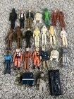 Lot Of 24 Vintage Kenner Star Wars Action Figures Luke Vader Solo Leia & More !
