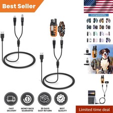 Bousnic Dog Collar Charger - 2-in-1 USB Cables for all Dog Collars, 3.3 Ft