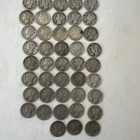 Mercury Dimes Lot of 43 1920s-1940s, 90% Silver Dimes