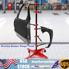 48" Rotating Bumper Hanger Stand Painting Car Repair Rack Tree Auto Body Shop