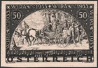 Österreich 1933 556 B PU WIPA in Schwarz auf Büttenpapier Probe für WIPA-Block