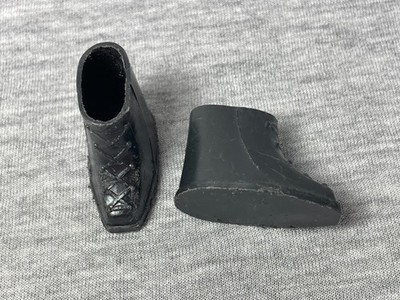 Sindy Winter Holiday Schuhe 1965 schwarz Skischuhe Pedigree 12S11 Fit 12'' Puppe