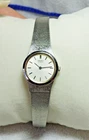 Seiko Quartz Ladies Watch Ultra Thin 1980s to 1990s Silver Toned
