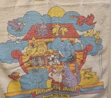 Vintage Jay Franco Bath Towel The Beginner's Bible- Noah and The Ark