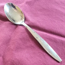 Everbrite Stainless Sun Star Pattern Soup Spoon 7" Glossy Stars Japan #115719