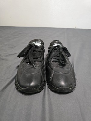 Prada Prax 01 leather Sneakers Black Size 9 Womens 39