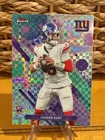 2025 Topps Finest X-Fractor Jaxson Dart Giants 528