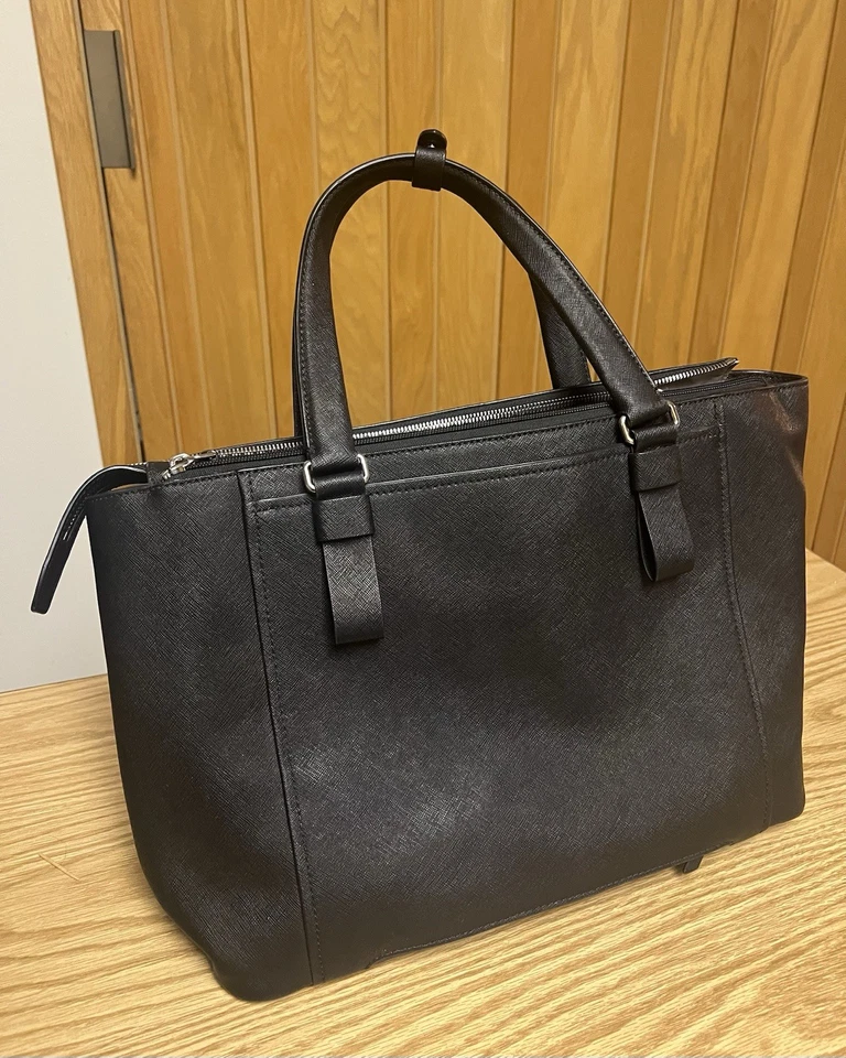 TUMI Vintage Women’s Black Leather Computer / Documents/ Briefcase Handbag - Image 2 of 4