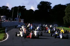 Nicolas Kiesa Haywood Racing leads the start Slick 50 Formula Ford- Old Photo