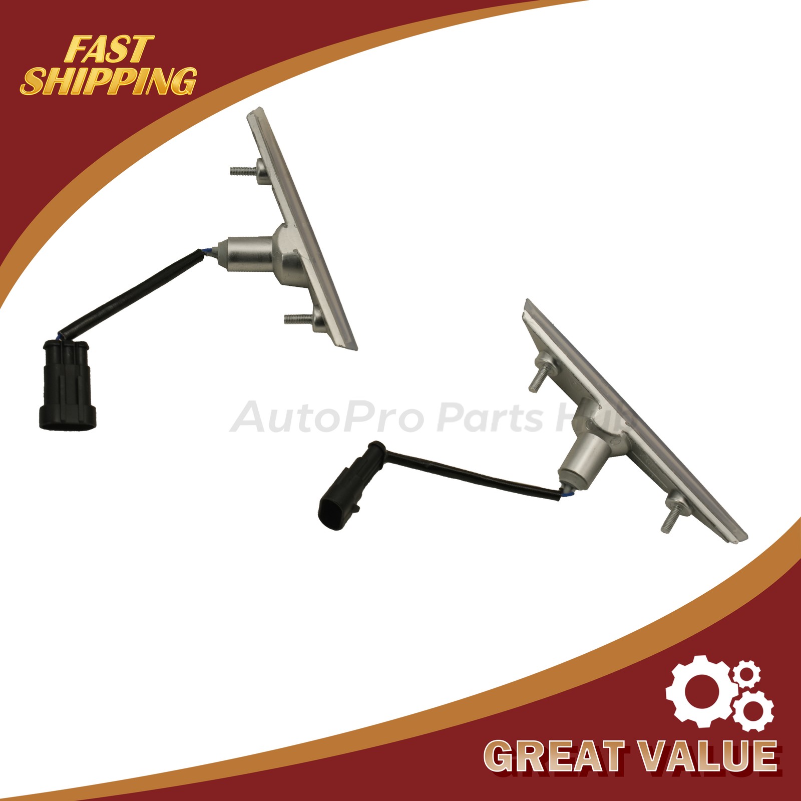 2x Bumper Side Marker Indicator Front For Lamborghini Gallardo LP560-4 LP550-2
