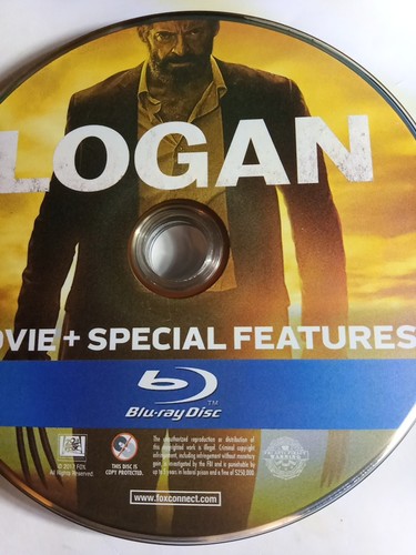 LOGAN BLU RAY DISC ONLY USED TESTED FREESHIP NOTRACKING
