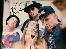 chad smith & Flea Red Hot Chili Peppers signed 11x14 Photo Pic