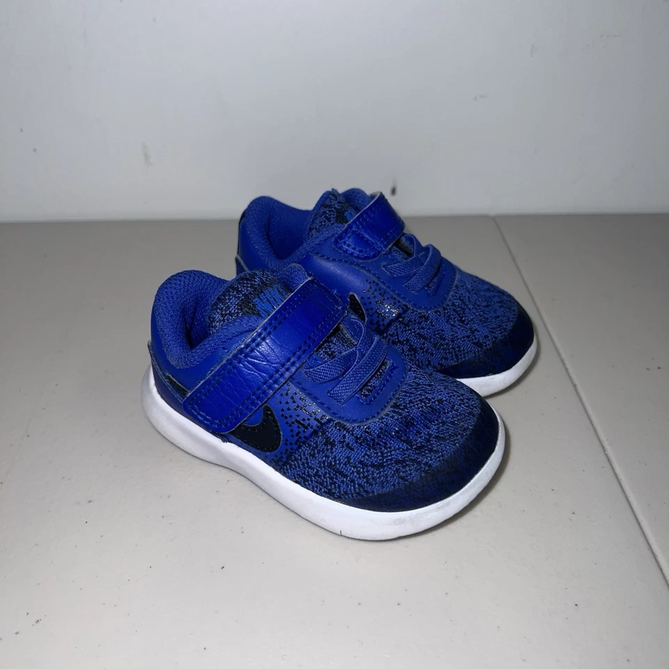 Кроссовки Nike Infant Flex Contact синие/черные/белые 917935-402 - Изображение 3 из 4