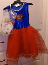 New DC Supergirl Girls Halloween Costume - Size: Medium 7-8