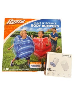 BANZAI: Bump N' Bounce Body Bumpers Full Set of 2 Bumpers And Air Pump