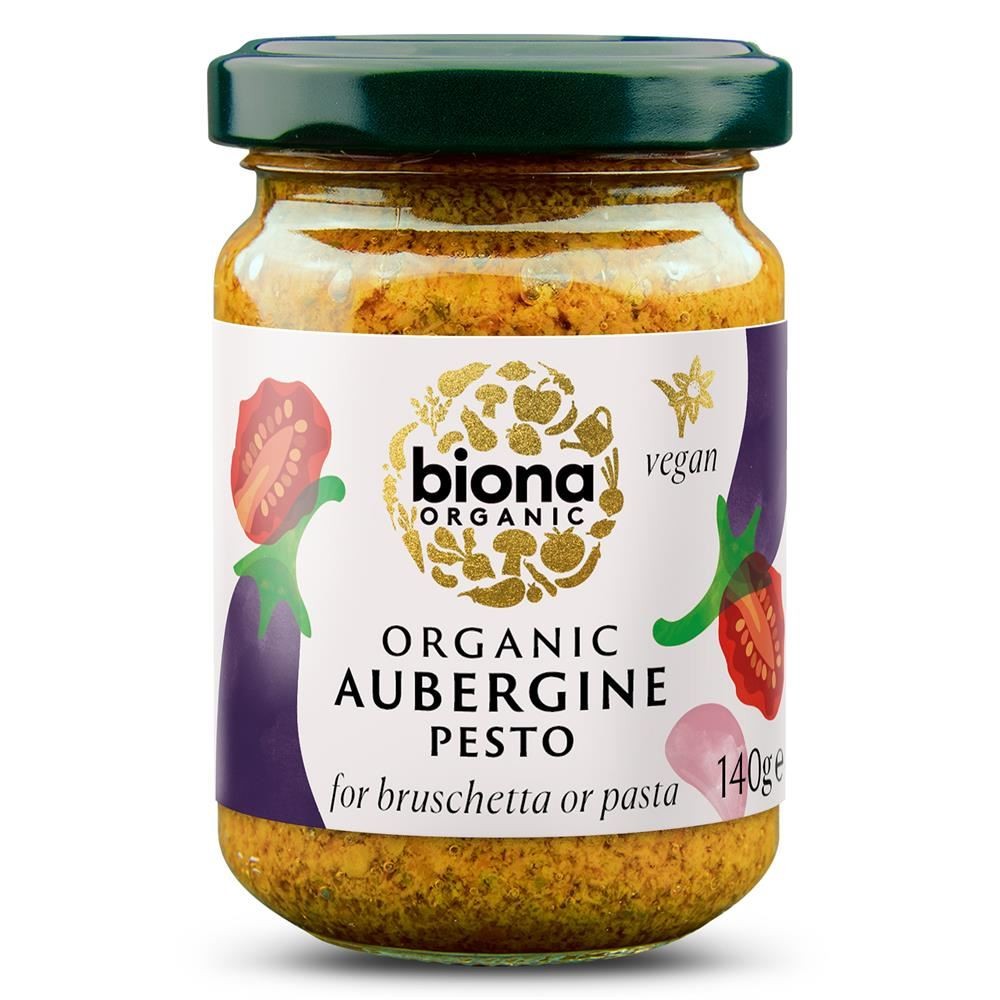 Biona Organic Aubergine Pesto (140G) - Image 2
