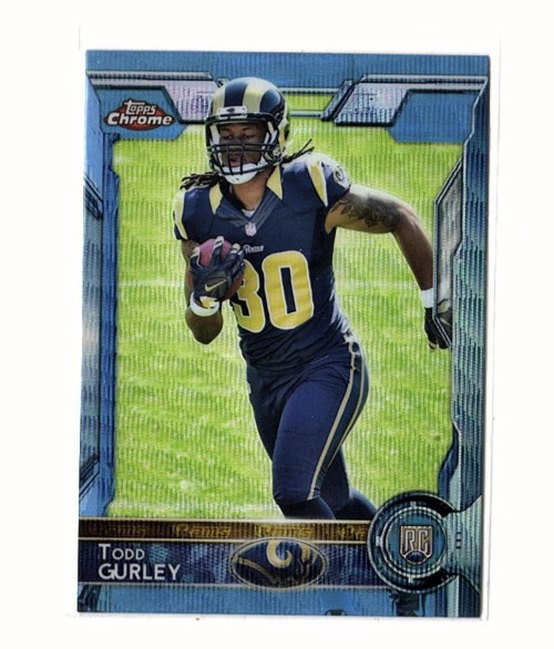 Todd Gurley II  RC 2015 Topps Chrome #110 Rookies Blue Wave Refractor