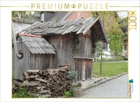 Calvendo Puzzle Wooden House | 1000 Pieces, Finished Size 25.2 × 18.9 In (64 × 4