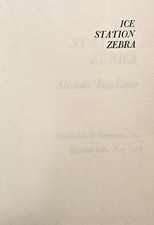 Alistair MacLean Ice Station Zebra Hardcover Illus Doubleday 1963