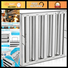 Stainless Steel Baffle Grease Filter for Restaurant Exhaust Hood 15.7" x 15.7