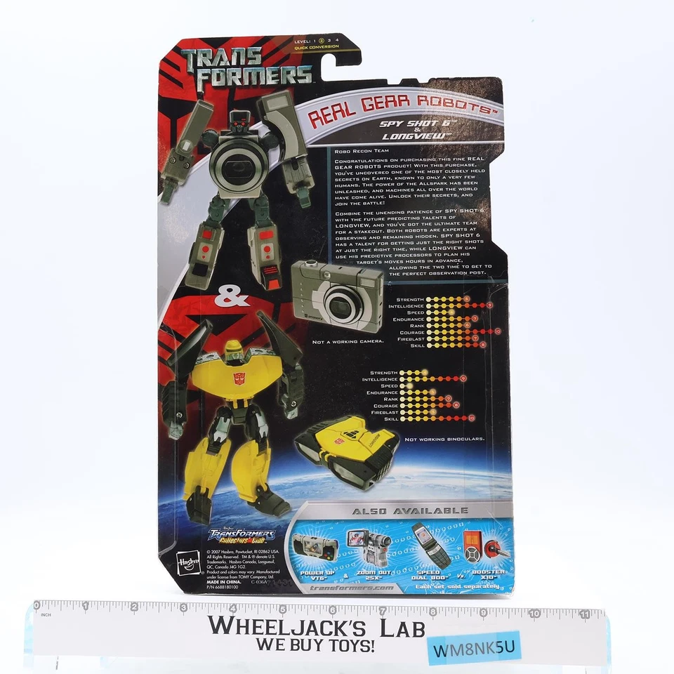 Robo Recon Team Transformers Real Gear Robots 2007 Hasbro NEW SEALED - Image 2 of 2