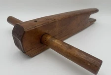 Antique 19th Century T-Handle, Rope Wrench Tightener 16”-Hickory Tool-Primitive