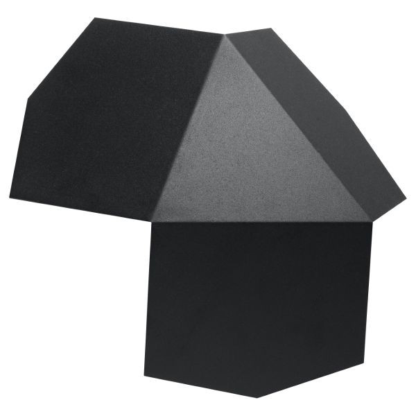 Applique en acier noir G9 double spot aux finitions soignées pour intérieur chic