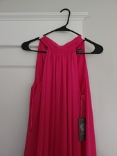 Vince Camuto Halter Jumpsuit   Pomegranate Pink, Women  s Small NWT