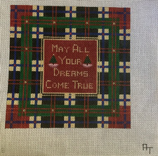 Needlepoint Christmas New Years Canvas  New 