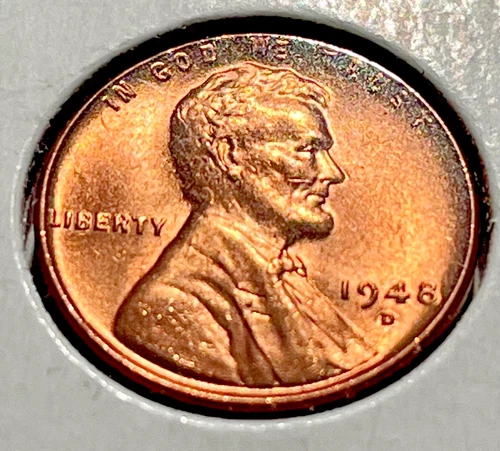 🎆 1948 D Wheat Penny BU - *Red* - Vintage - Collectible - Free S&H 🎆