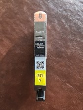 Canon PIXMA CLI 251 Y Yellow Ink Cartridge Genuine Free Shipping