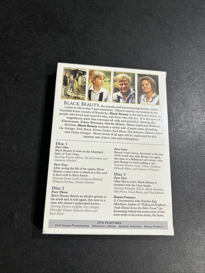 Black Beauty: The Complete Mini-Series (DVD, 2010, 3-Disc Set) SEALED - Image 2 of 2