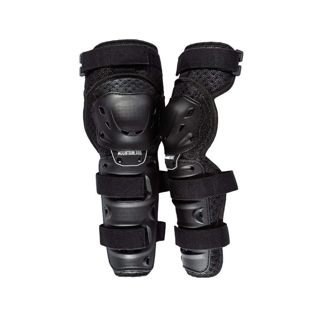 New 2026 Mountain Lab Snowmobile or Snow Biking Knee Pads / Shin Guards, Black