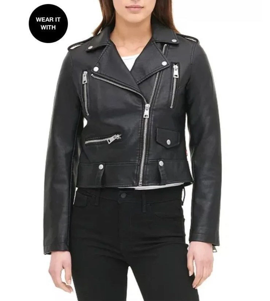Faux Leather Coats, Jackets & Vests for Women for Sale - eBay