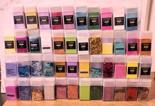 Riesiges Sortiment von 1,5 Unzen Glitzer 46 Farben Handwerk Großverkauf VIELE SIND BRANDNEU