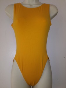 yellow dance leotard