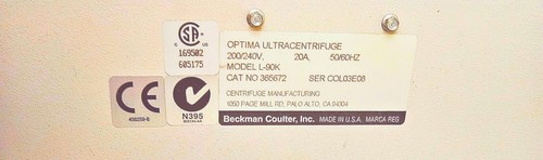 AVAILABLEINSTALL REFURBISHD BECKMAN OPTIMA L90K ULTRACENTRIFUGE ROTOR WATCHVIDEO - Picture 9 of 18