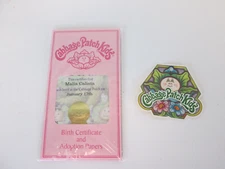 Cabbage Patch Kid Doll Birth Certificate 2004 Malia Calista January 17 Girl Pink