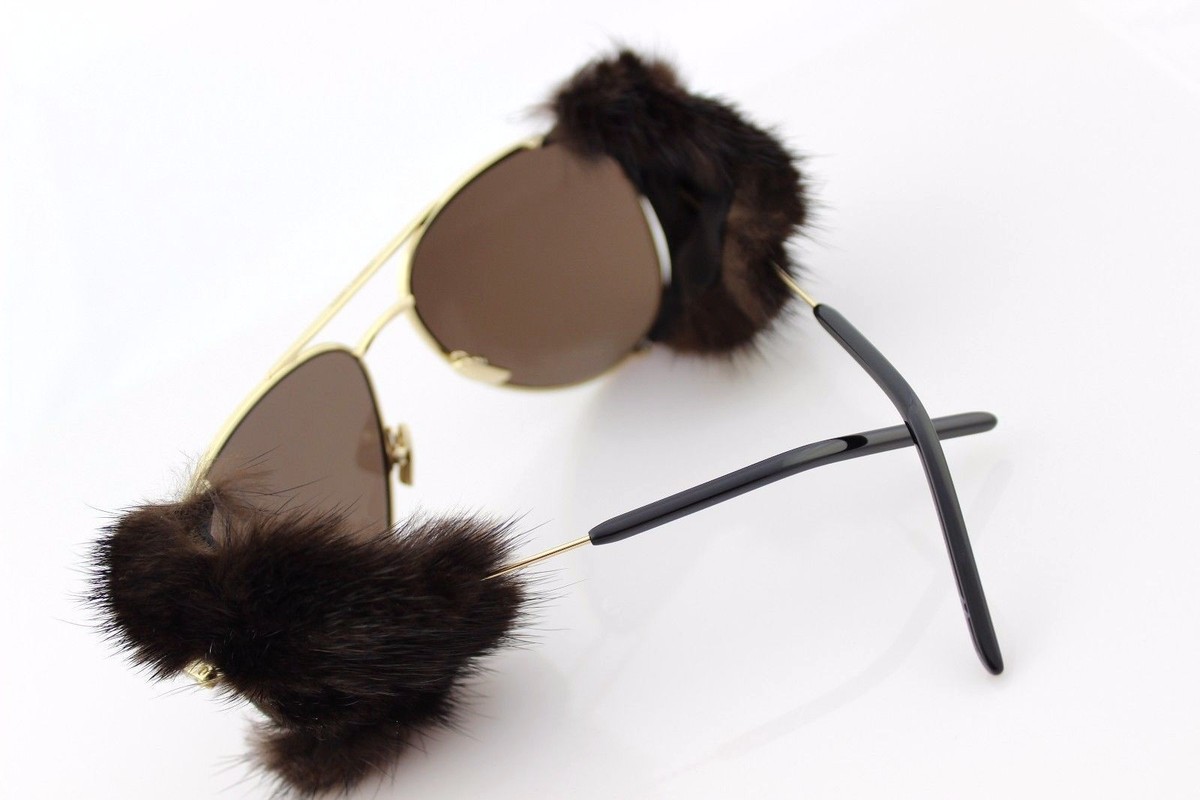 NEW Saint Laurent (removable) Mink Fur Classic 11 Sunglasses RARE Genuine SAINT LAURENT Mink Fur CLASSIC 11 SHIELDS  main image 3