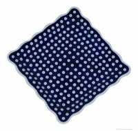 Bunzlauer Keramik Flacher Teller (Esstelller) Viereckig, 23.8X23.8Cm Im Dekor 42