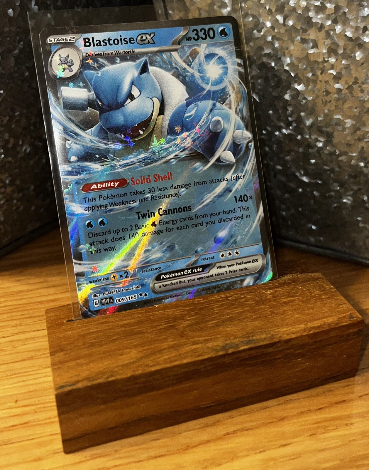 Blastoise ex 9/165 Scarlet & Violet Pokemon 151 Holo TCG Card NM/MINT