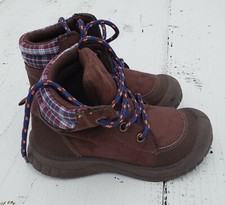 OshKosh Bgosh Boys Suede Brown Boots Toddler Size 9 WORN ONCE