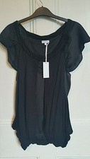 Bnwt black untold from house of fraser blouse top size 8 rrp £50