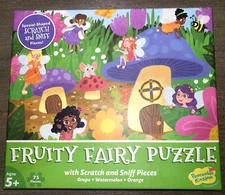 girls FRUITY FAIRY PUZZLE 75 PIECE SCENTED SCRATCH SNIFF CUTE!