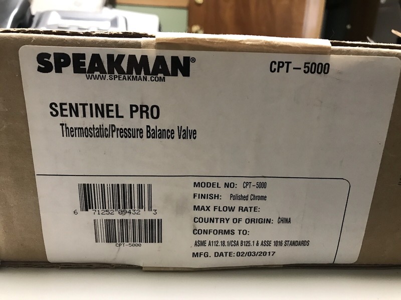 Speakman SentinelPro 1 Function Pressure Balanced Valve Trim Only Pol Chrome (2)