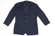 Giorgio Armani Blazer Jacket Mens 52 Reg Wool Blend Made in Italy Navy