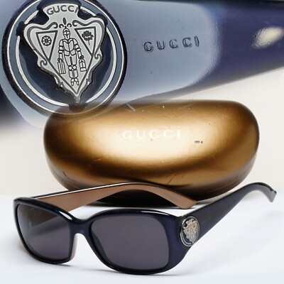 Gucci Sunglasses 2005 Vintage Dark Blue Black Square GG 3026/S