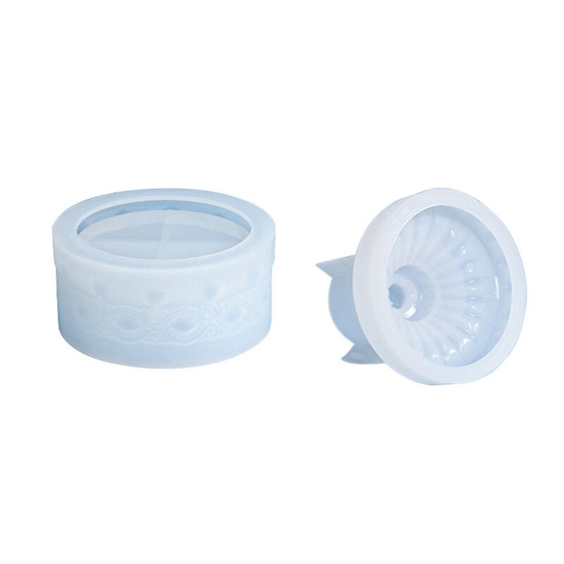 Resin Silicone Mold for Patterned Cup Jar Storage Box Ornament